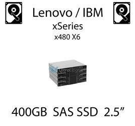 400GB 2.5" dedykowany dysk serwerowy SAS do serwera Lenovo / IBM xSeries x480 X6, SSD Enterprise , 1.2GB/s - 00FN389 (REF)