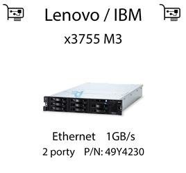 Karta sieciowa Ethernet 1GB/s, PCIe 2.0 dedykowana do serwera Lenovo / IBM System x3755 M3 (REF) - 49Y4230