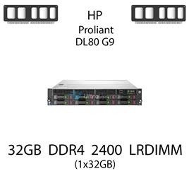 Pamięć RAM 32GB DDR4 dedykowana do serwera HP ProLiant DL80 G9, LRDIMM, 2400MHz, 1.2V, 2Rx4 - 805353-B21