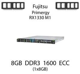 Pamięć RAM 8GB DDR3 dedykowana do serwera Fujitsu Primergy RX1330 M1, ECC UDIMM, 1600MHz, 2Rx8