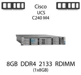 Pamięć RAM 8GB DDR4 dedykowana do serwera Cisco UCS C240 M4, RDIMM, 2133MHz, 1.2V, 1Rx4