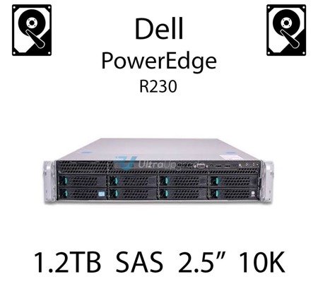 1.2TB 2.5" dedykowany dysk serwerowy SAS do serwera Dell PowerEdge R230, HDD Enterprise 10k - 5X3CV (REF)