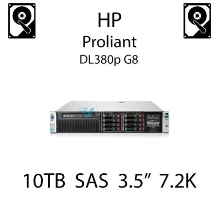 10TB 3.5" dedykowany dysk serwerowy SAS do serwera HP ProLiant DL380p G8, HDD Enterprise 7.2k, 12Gbps - 857965-001