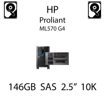 146GB 2.5" dedykowany dysk serwerowy SAS do serwera HP ProLiant ML570 G4, HDD Enterprise 10k - 418367-B21