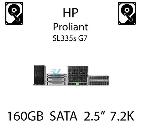 160GB 2.5" dedykowany dysk serwerowy SATA do serwera HP ProLiant SL335s G7, HDD Enterprise 7.2k, 3GB/s - 574893-B21   (REF)