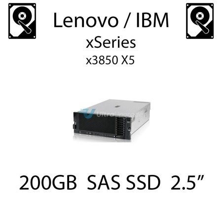 200GB 2.5" dedykowany dysk serwerowy SAS do serwera Lenovo / IBM System x3850 X5, SSD Enterprise , 600MB/s - 49Y6129 (REF)