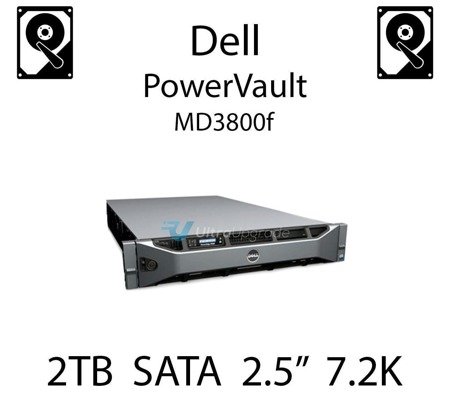 2TB 2.5" dedykowany dysk serwerowy SATA do serwera Dell PowerVault MD3800f, HDD Enterprise 7.2k, 600MB/s - 400-AHLZ (REF)