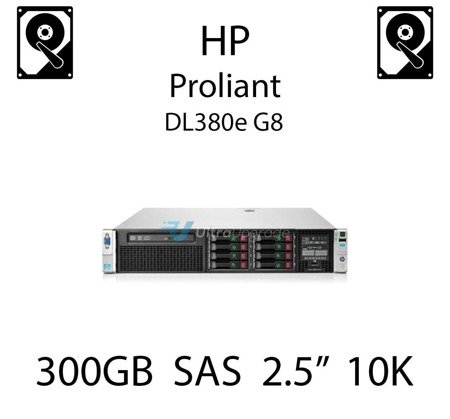 300GB 2.5" dedykowany dysk serwerowy SAS do serwera HP ProLiant DL380e G8, HDD Enterprise 10k, 12Gbps - 785067-B21