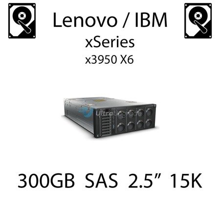 300GB 2.5" dedykowany dysk serwerowy SAS do serwera Lenovo / IBM System x3950 X6, HDD Enterprise 15k, 1.2GB/s - 00WG660