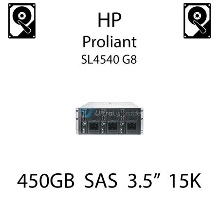 450GB 3.5" dedykowany dysk serwerowy SAS do serwera HP ProLiant SL4540 G8, HDD Enterprise 15k, 12Gbps - 737394-B21 (REF)