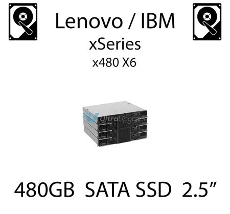480GB 2.5" dedykowany dysk serwerowy SATA do serwera Lenovo / IBM xSeries x480 X6, SSD Enterprise , 600MB/s - 00WG630 (REF)