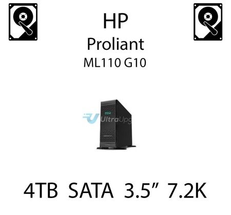 4TB 3.5" dedykowany dysk serwerowy SATA do serwera HP ProLiant ML110 G10, HDD Enterprise 7.2k, 6Gbps - 862129-001 (REF)
