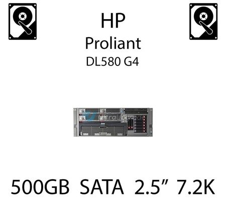 500GB 2.5" dedykowany dysk serwerowy SATA do serwera HP ProLiant DL580 G4, HDD Enterprise 7.2k, 3GB/s - 508035-001 (REF)