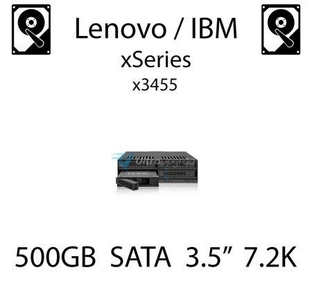 500GB 3.5" dedykowany dysk serwerowy SATA do serwera Lenovo / IBM System x3455, HDD Enterprise 7.2k, 600MB/s - 81Y9786
