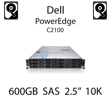 600GB 2.5" dedykowany dysk serwerowy SAS do serwera Dell PowerEdge C2100, HDD Enterprise 10k - 6W3V5 (REF)
