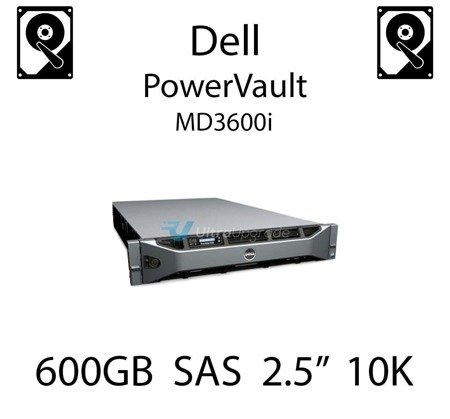 600GB 2.5" dedykowany dysk serwerowy SAS do serwera Dell PowerVault MD3600i, HDD Enterprise 10k - 6W3V5 (REF)