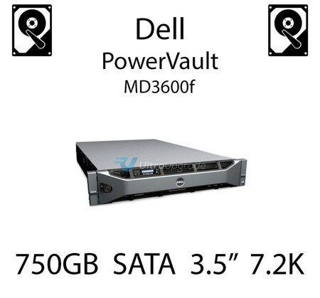 750GB 3.5" dedykowany dysk serwerowy SATA do serwera Dell PowerVault MD3600f, HDD Enterprise 7.2k, 320MB/s - JW551 (REF)