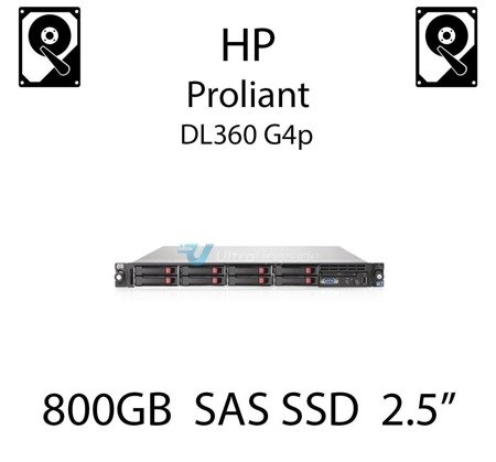 800GB 2.5" dedykowany dysk serwerowy SAS do serwera HP ProLiant DL360 G4p, SSD Enterprise  - 632506-B21 (REF)