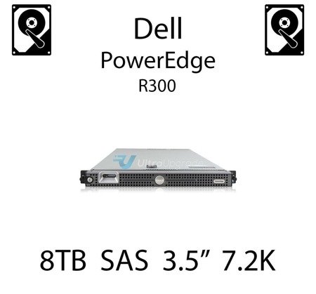 8TB 3.5" dedykowany dysk serwerowy SAS do serwera Dell PowerEdge R300, HDD Enterprise 7.2k, 12Gbps - GKWHP (REF)