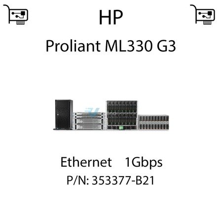 Karta sieciowa Ethernet 1Gbps, PCI dedykowana do serwera HP Proliant ML330 G3 (REF) - 353377-B21
