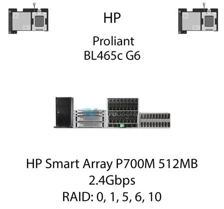 Kontroler RAID HP Smart Array P700M 512MB Mezzanine, 2.4Gbps - 508226-B21