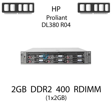 Pamięć RAM 2GB DDR2 dedykowana do serwera HP ProLiant DL380 R04, RDIMM, 400MHz, 1.8V